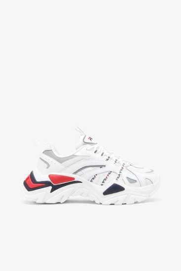 Fila Femme Electrove 125 Blanche / Navy / Rouge Fila France VQA-957206